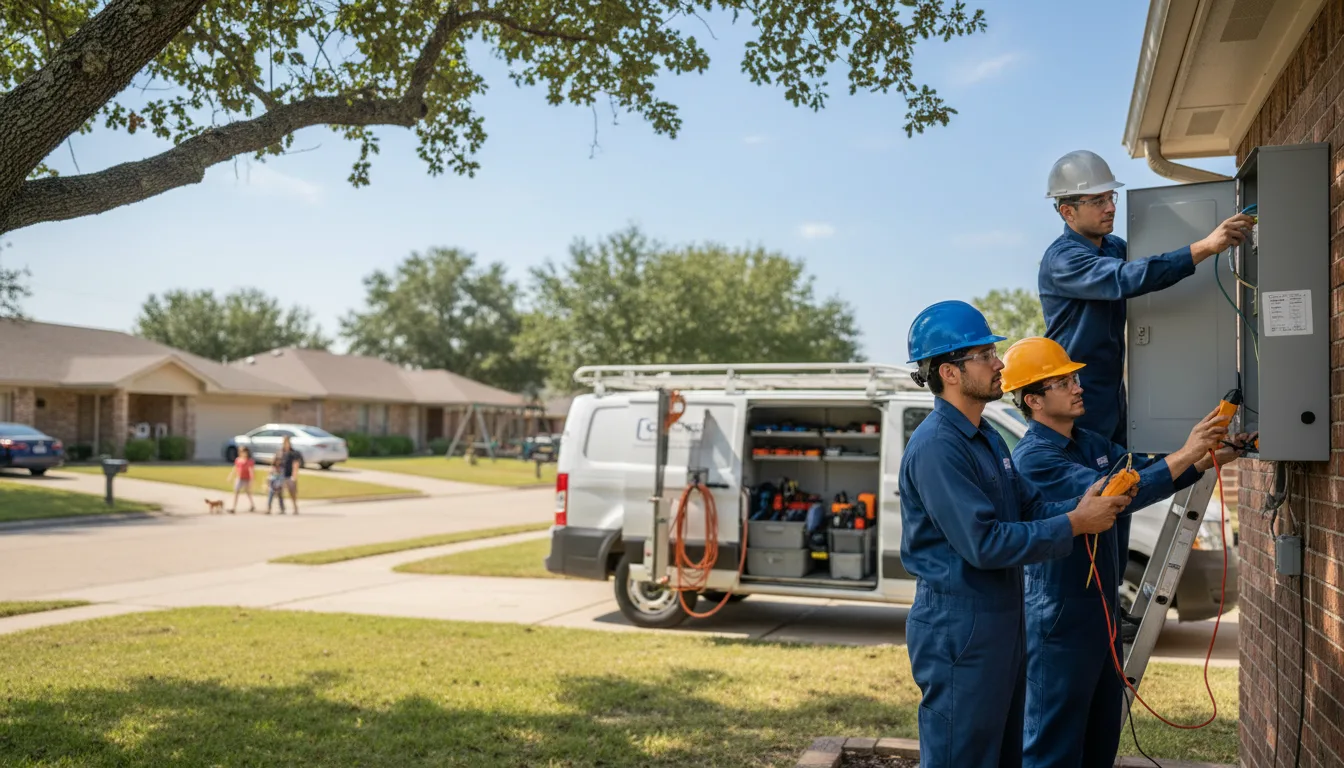 Certified electrician providing emergency electrical services in New Vienna, IA